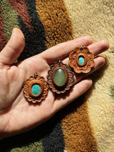 Load image into Gallery viewer, Leather Gemstone Pendant