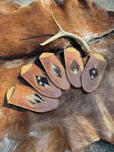 Load image into Gallery viewer, Leather + Wool Pot Holder