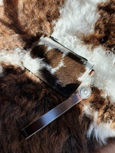 Load image into Gallery viewer, Cowhide Zipper Wristlet Wallet