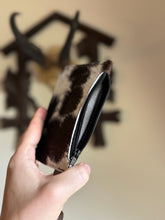Load image into Gallery viewer, Cowhide Zipper Wristlet Wallet