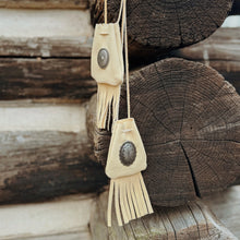 Load image into Gallery viewer, Buckskin Medicine Pouch Necklace
