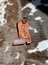 Load image into Gallery viewer, Customizable Cowgirl Boot Keychains
