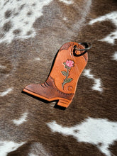 Load image into Gallery viewer, Customizable Cowgirl Boot Keychains
