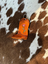 Load image into Gallery viewer, Customizable Cowgirl Boot Keychains
