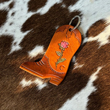 Load image into Gallery viewer, Customizable Cowgirl Boot Keychains
