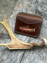 Load image into Gallery viewer, Rainbow Trout Quickdraw Leather Wallet
