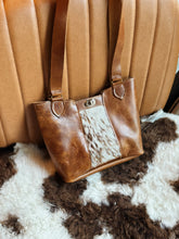 Load image into Gallery viewer, The Amber mini Tote in “Spotted Hide”
