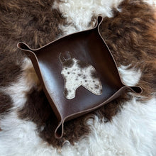 Load image into Gallery viewer, Leather Cowhide Horse Catch-all Tray
